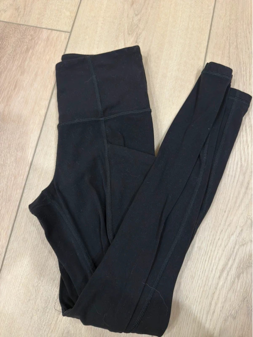 Athleta Black High Rise Full Length Leggings Powervita Yoga Workout Tights